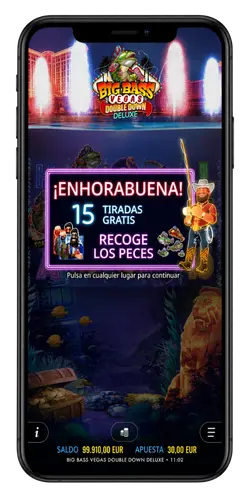 Quince giros gratis Big Bass Vegas Double Down Deluxe